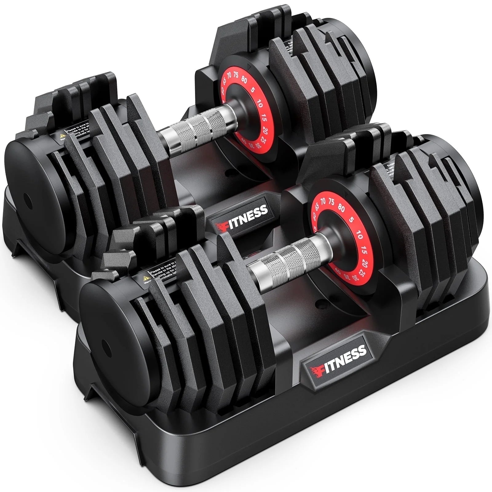 5-80Lbs Weight Adjustable Dumbbells 