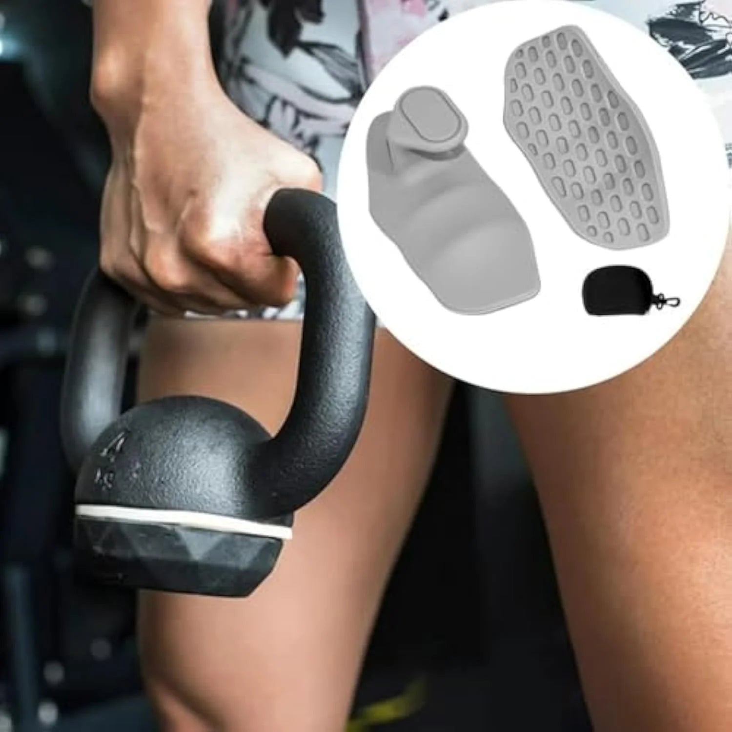 Rubber Gym Grips Fingerless Workout Gym Gloves