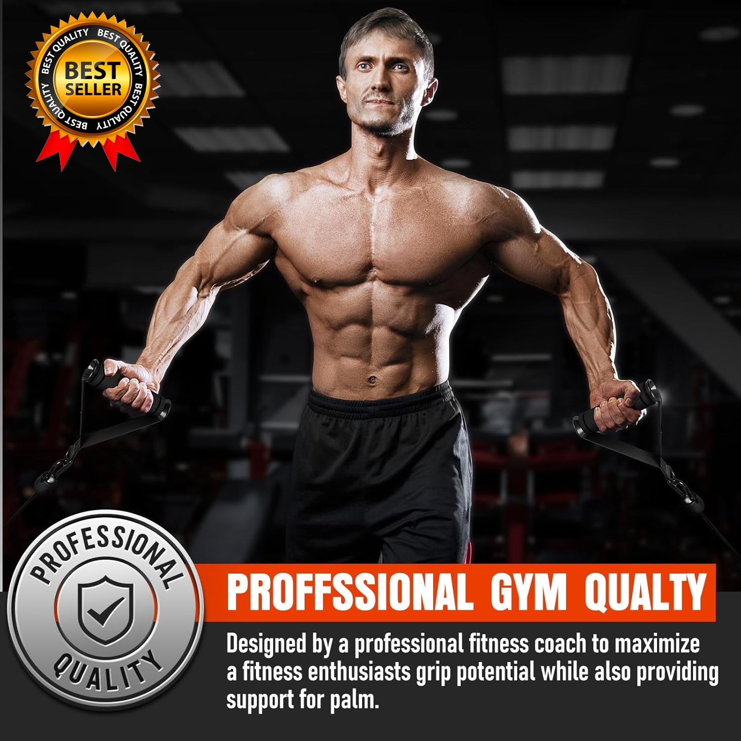 Heavy Duty Exercise Handles Gym Handles for Cable Machine Attachment Grip Gym