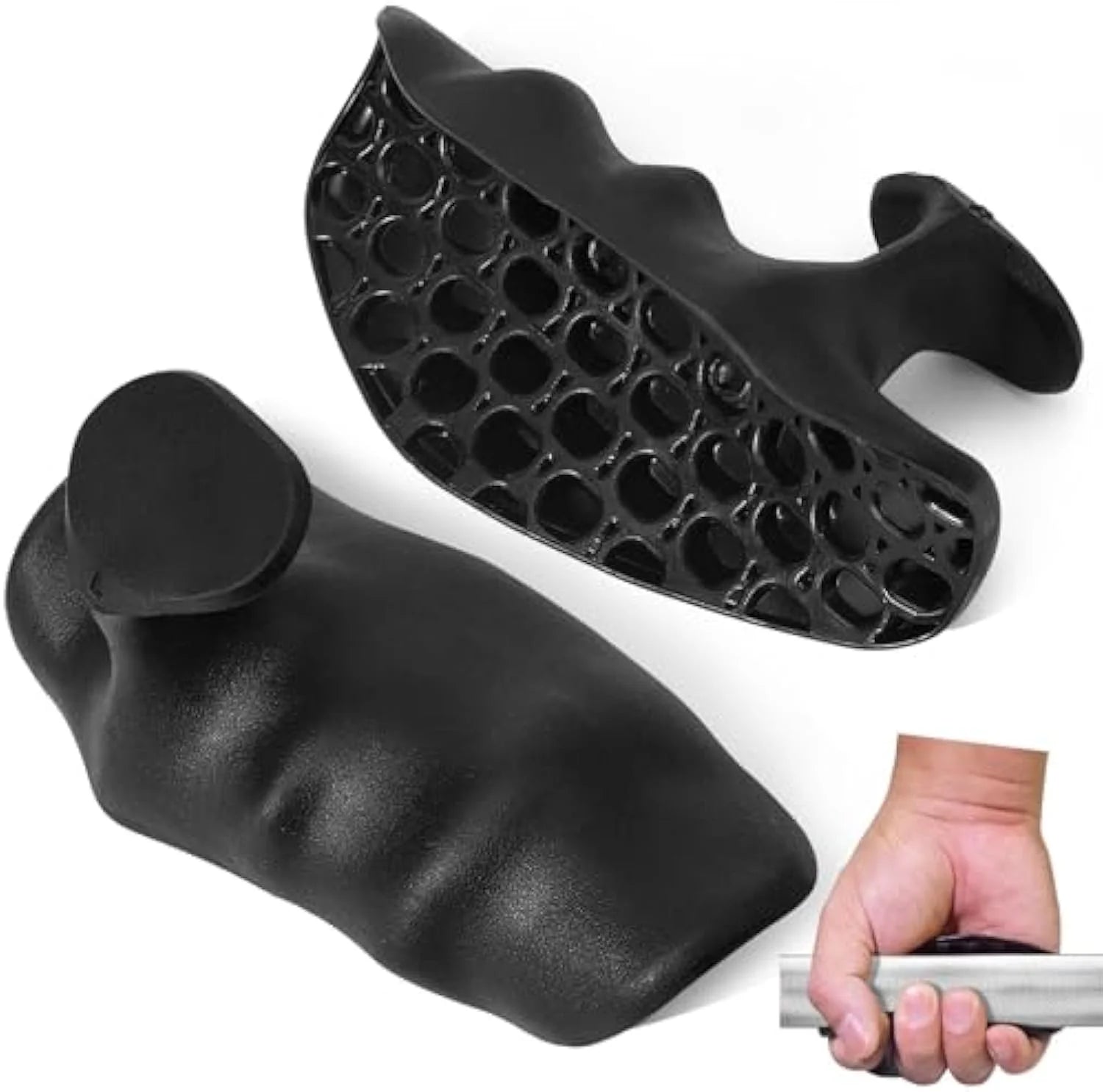 Rubber Gym Grips Fingerless Workout Gym Gloves
