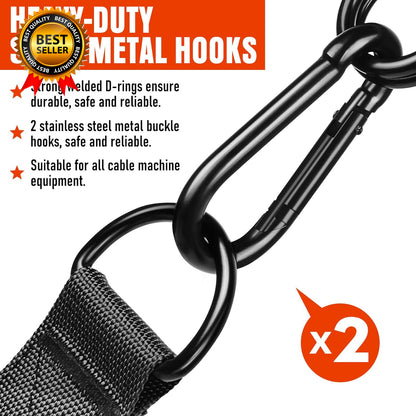 Heavy Duty Exercise Handles Gym Handles for Cable Machine Attachment Grip Gym