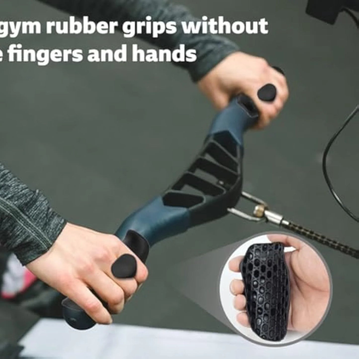 Rubber Gym Grips Fingerless Workout Gym Gloves
